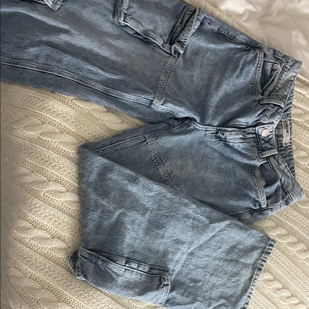 Garage Light Blue Denim cargo Pants